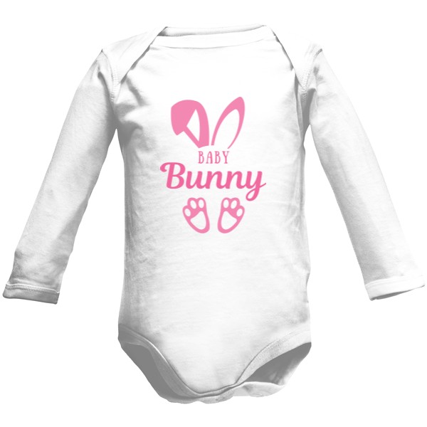 Dětské body Long  s potiskem Baby Bunny