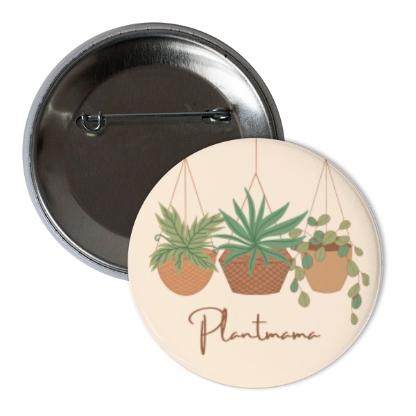 Odznáček  s potiskem Plantmama